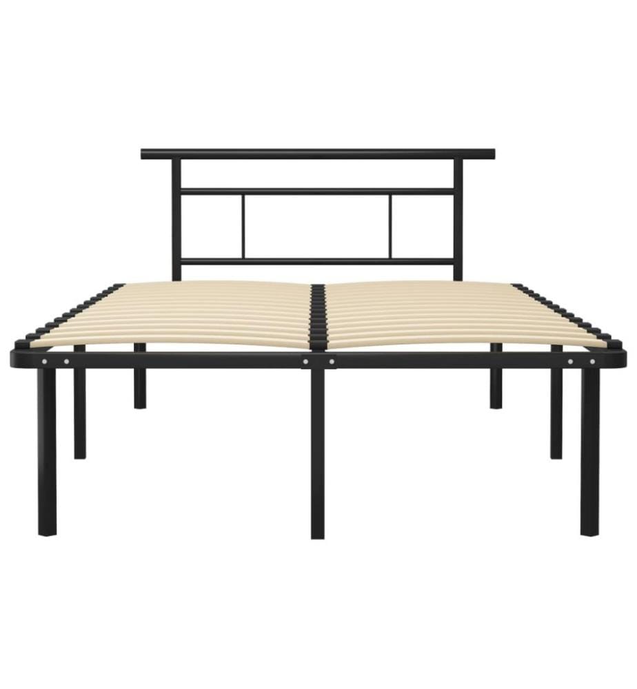 Bettgestell Schwarz Metall 120x200 cm