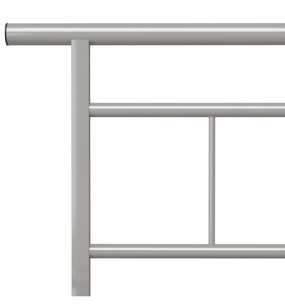 Bettgestell Grau Metall 200x200 cm