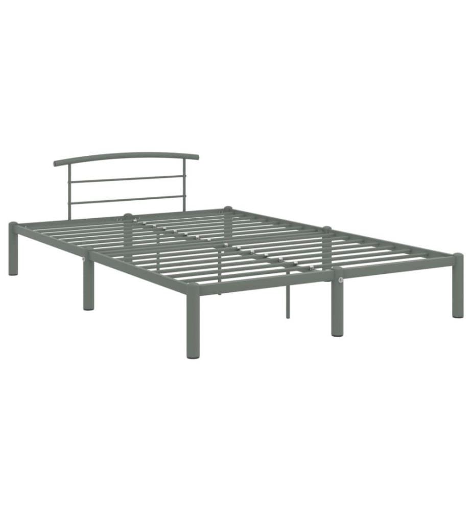 Bettgestell Grau Metall 120x200 cm