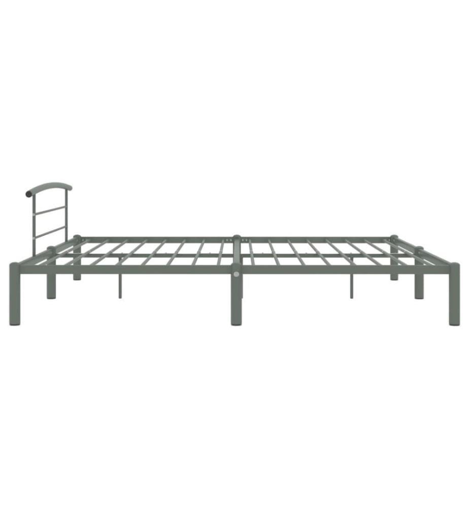 Bettgestell Grau Metall 200x200 cm
