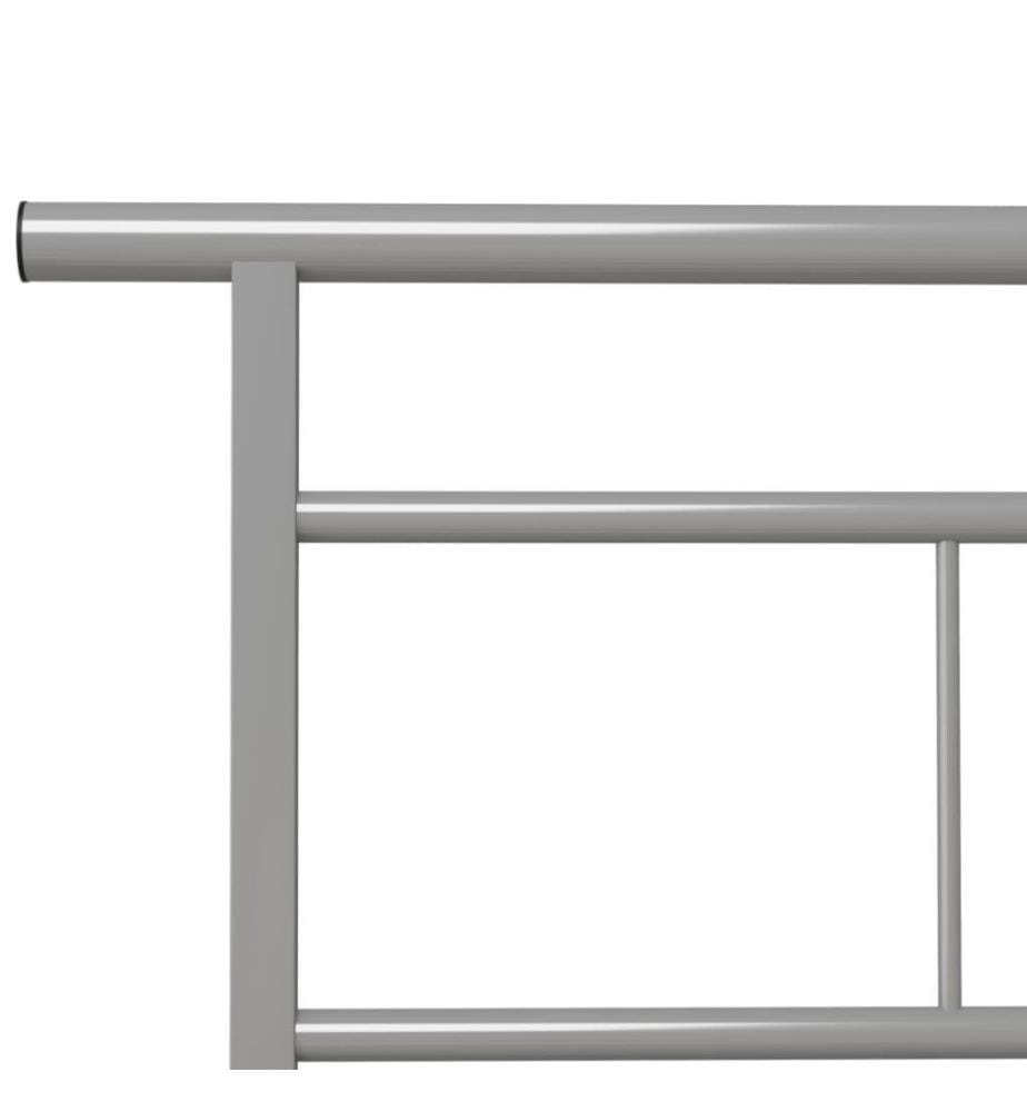 Bettgestell Grau Metall 90x200 cm