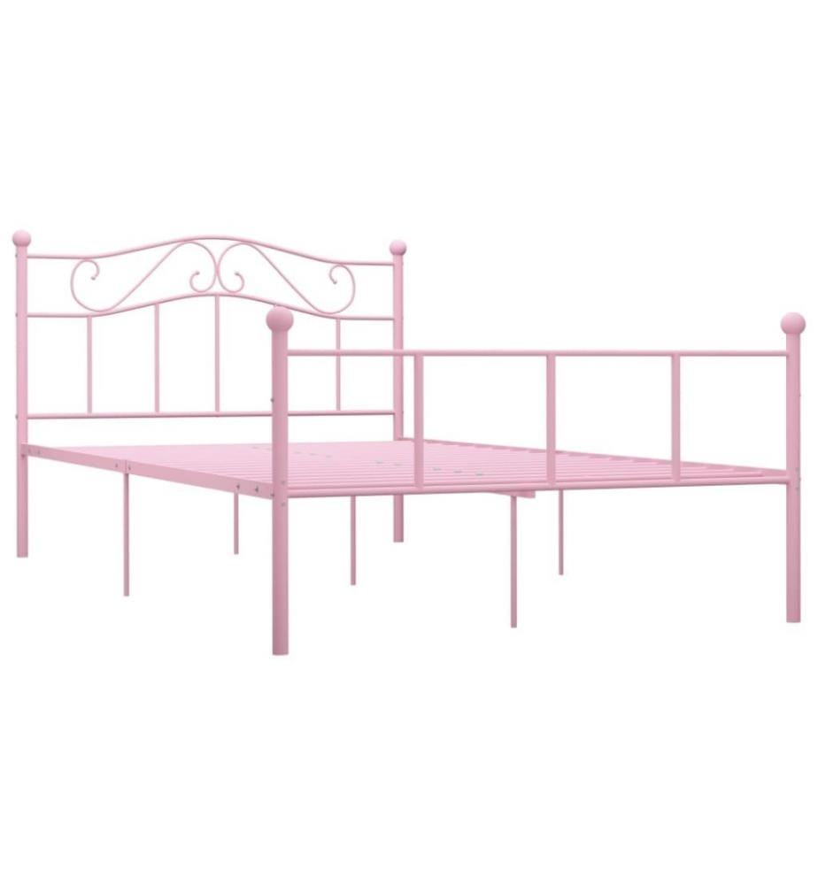 Bettgestell Rosa Metall 120x200 cm