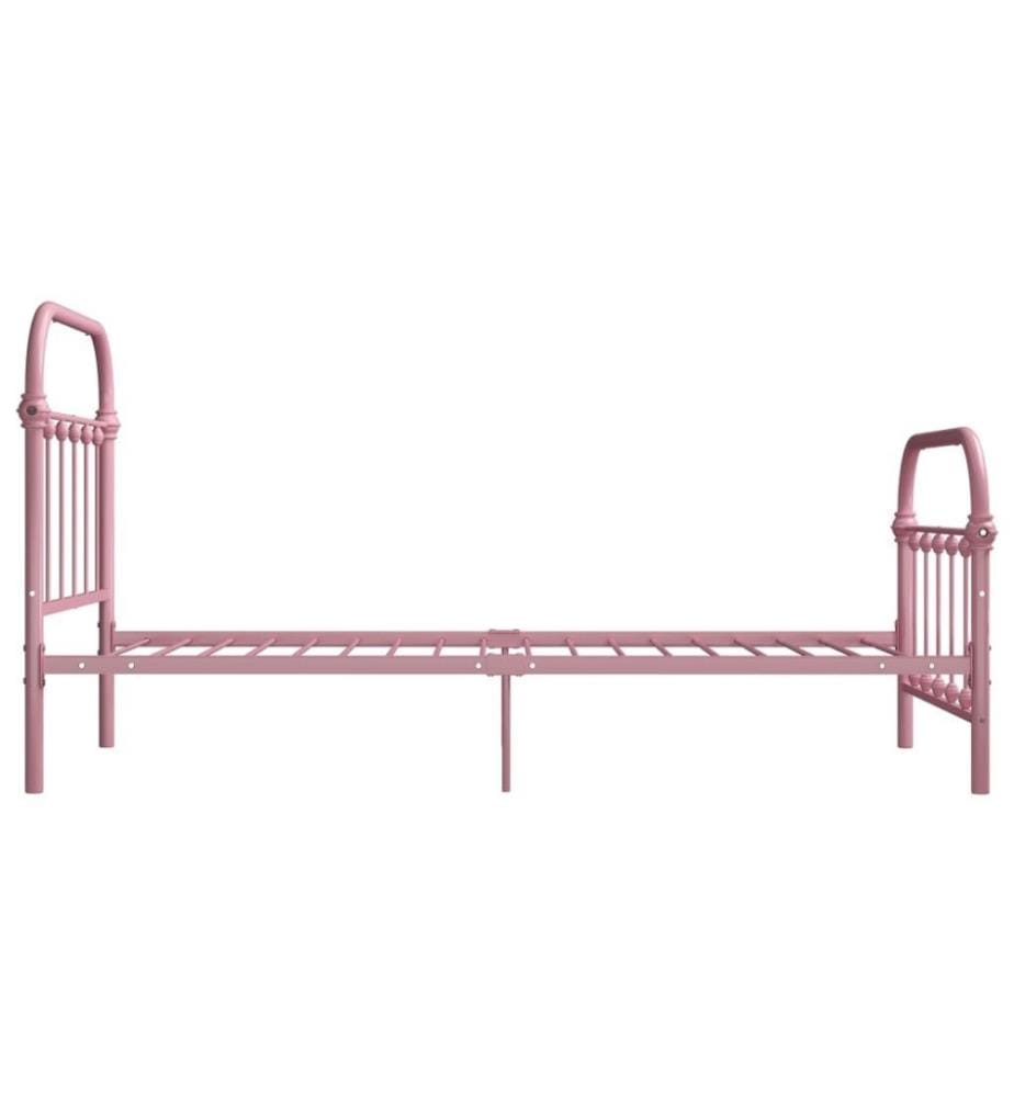 Cadre de lit Rose Métal 90 x 200 cm