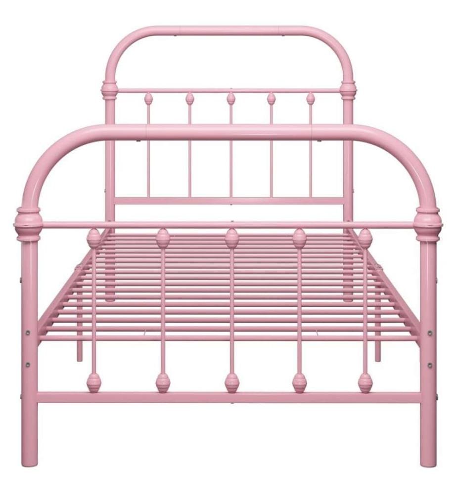 Cadre de lit Rose Métal 90 x 200 cm