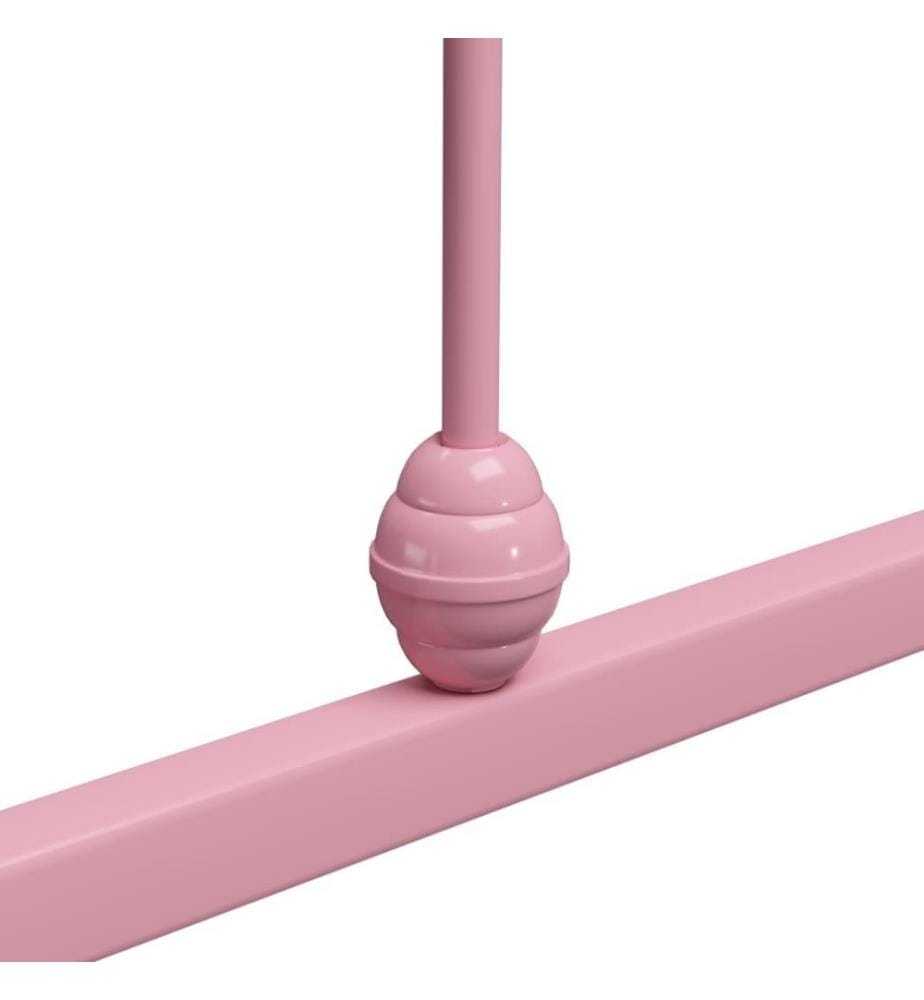 Cadre de lit Rose Métal 90 x 200 cm