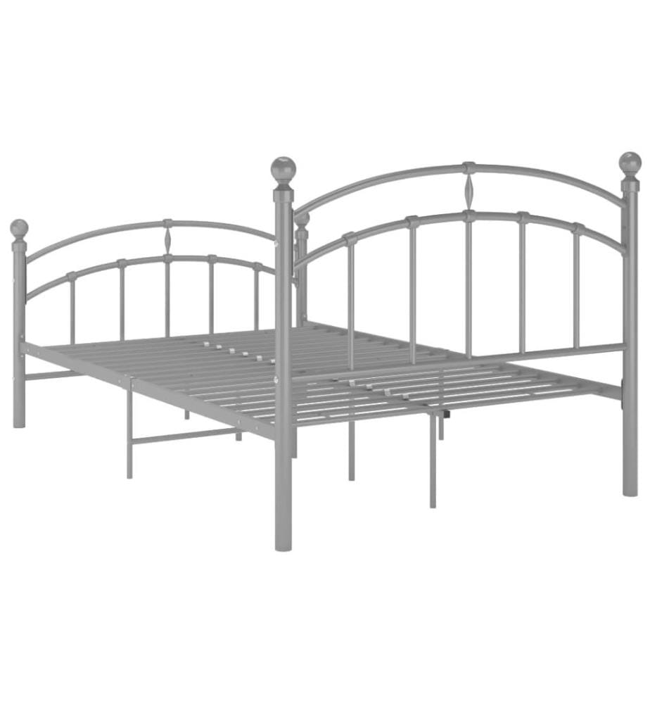 Bettgestell Grau Metall 120x200 cm