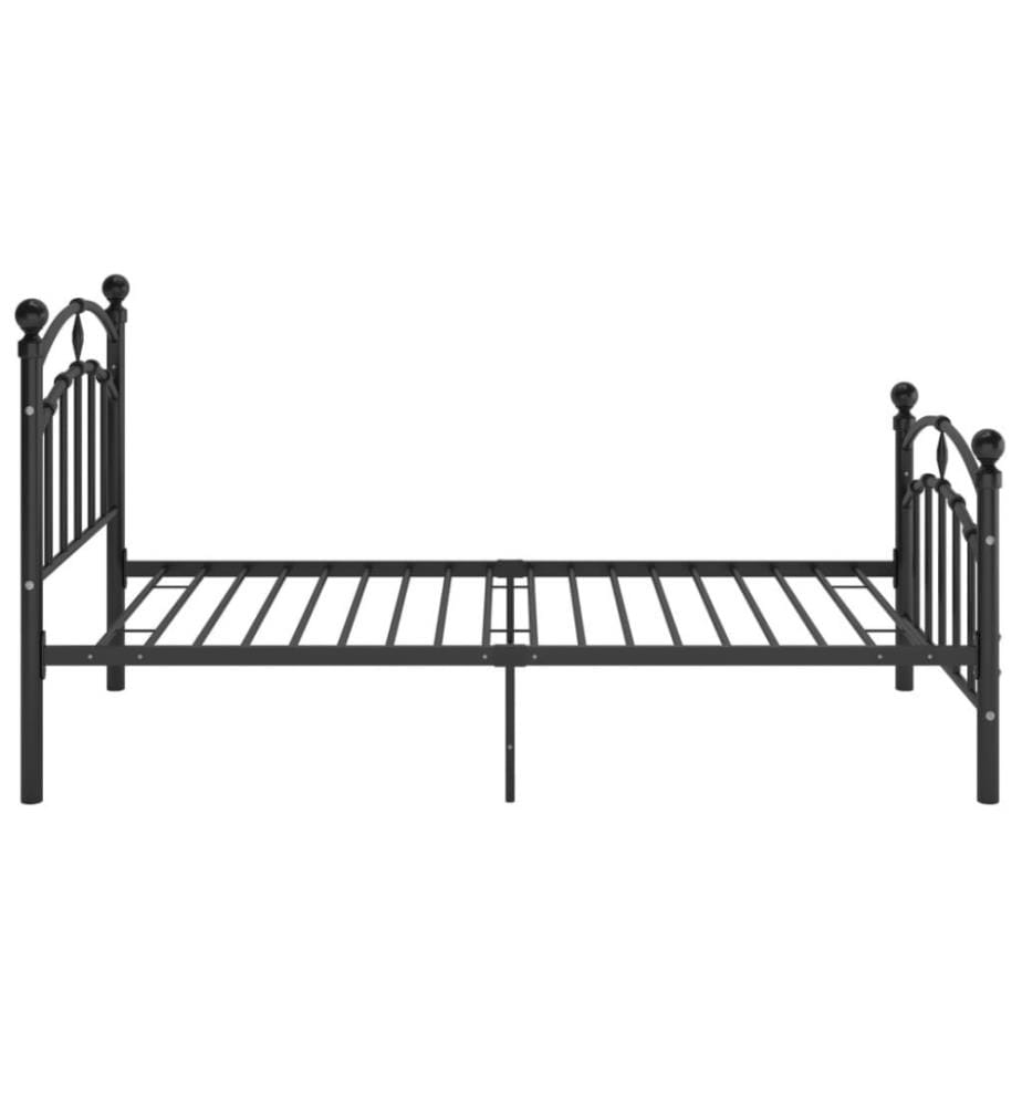 Bettgestell Schwarz Metall 100x200 cm