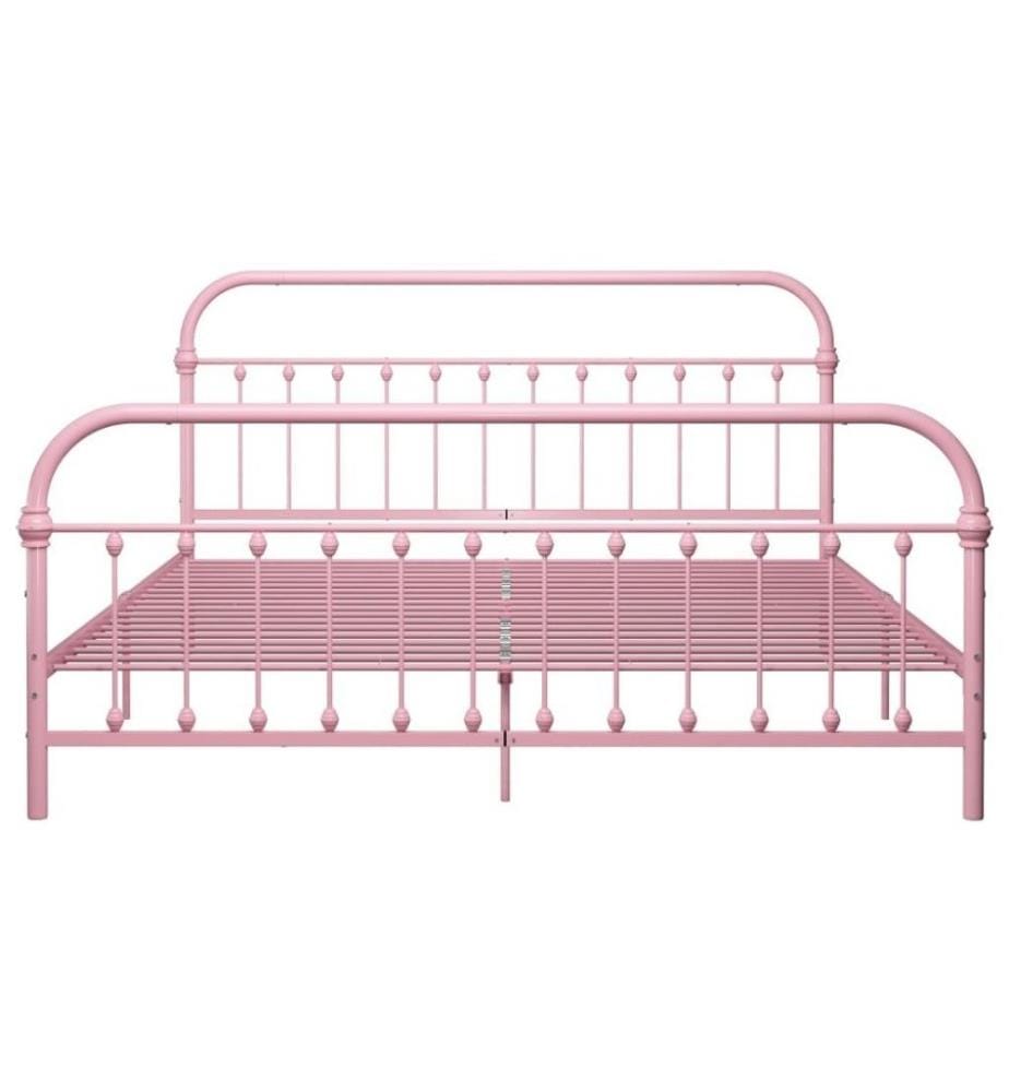 Cadre de lit Rose Métal 180 x 200 cm