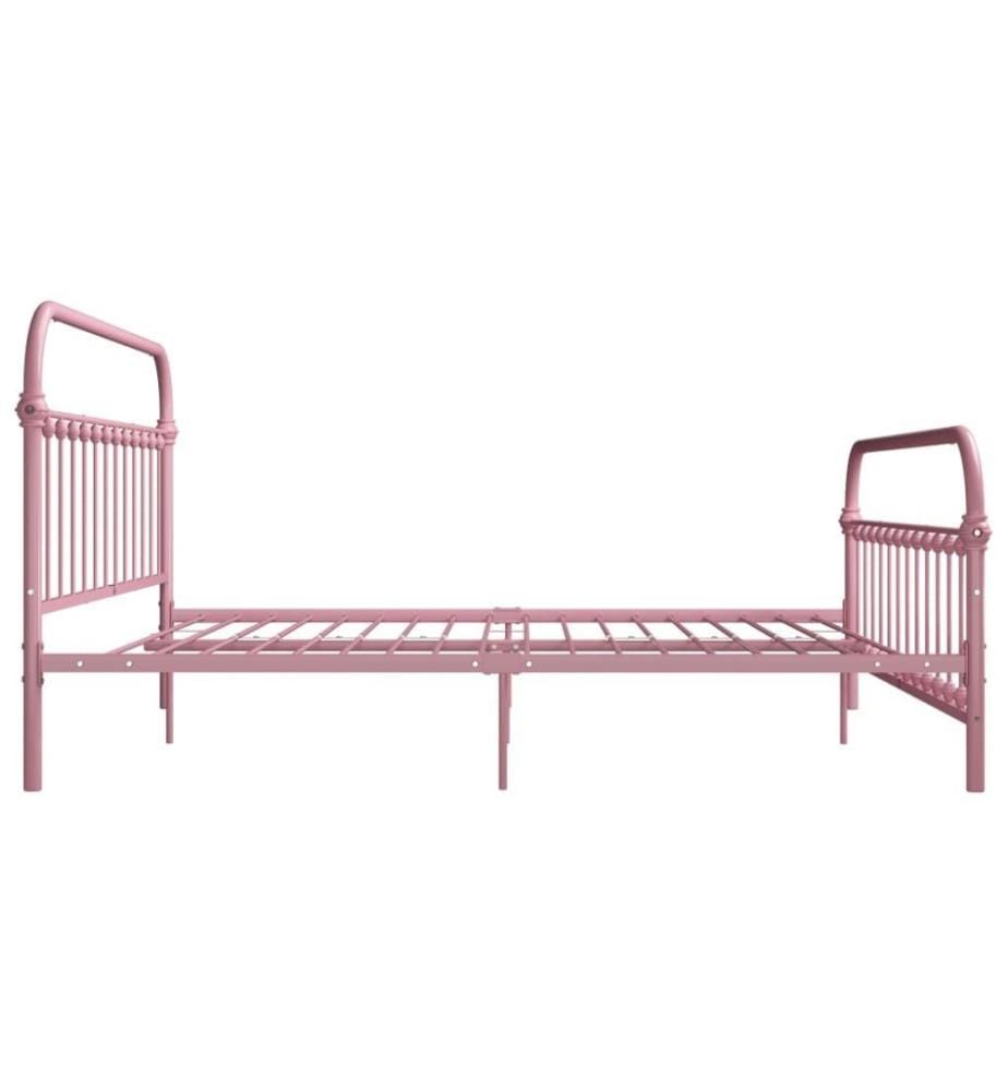 Cadre de lit Rose Métal 180 x 200 cm