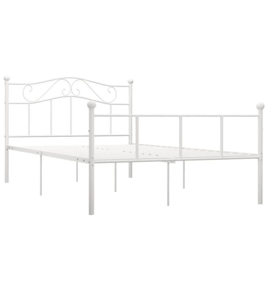 Bettgestell Weiss Metall 120x200 cm