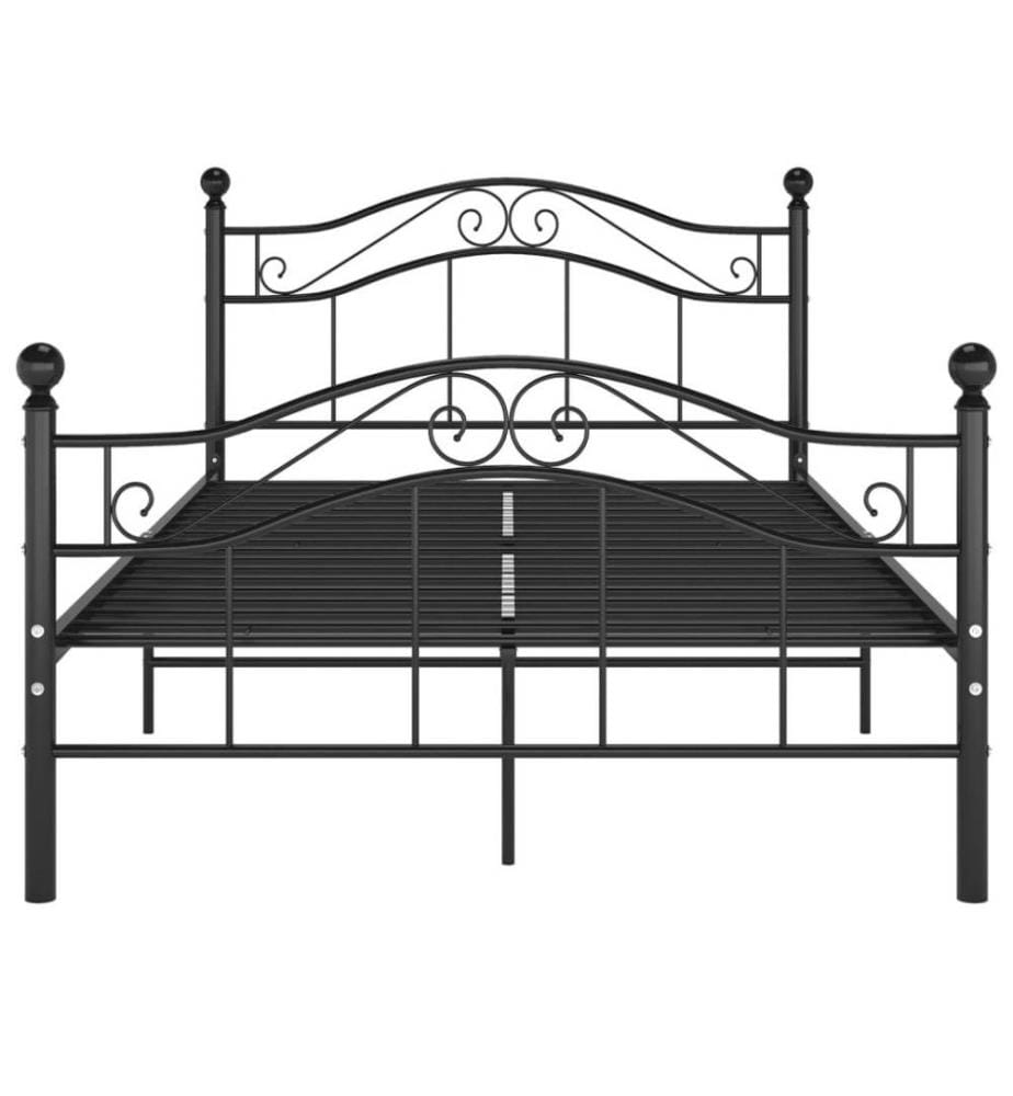Bett Schwarz Metall 120x200 cm