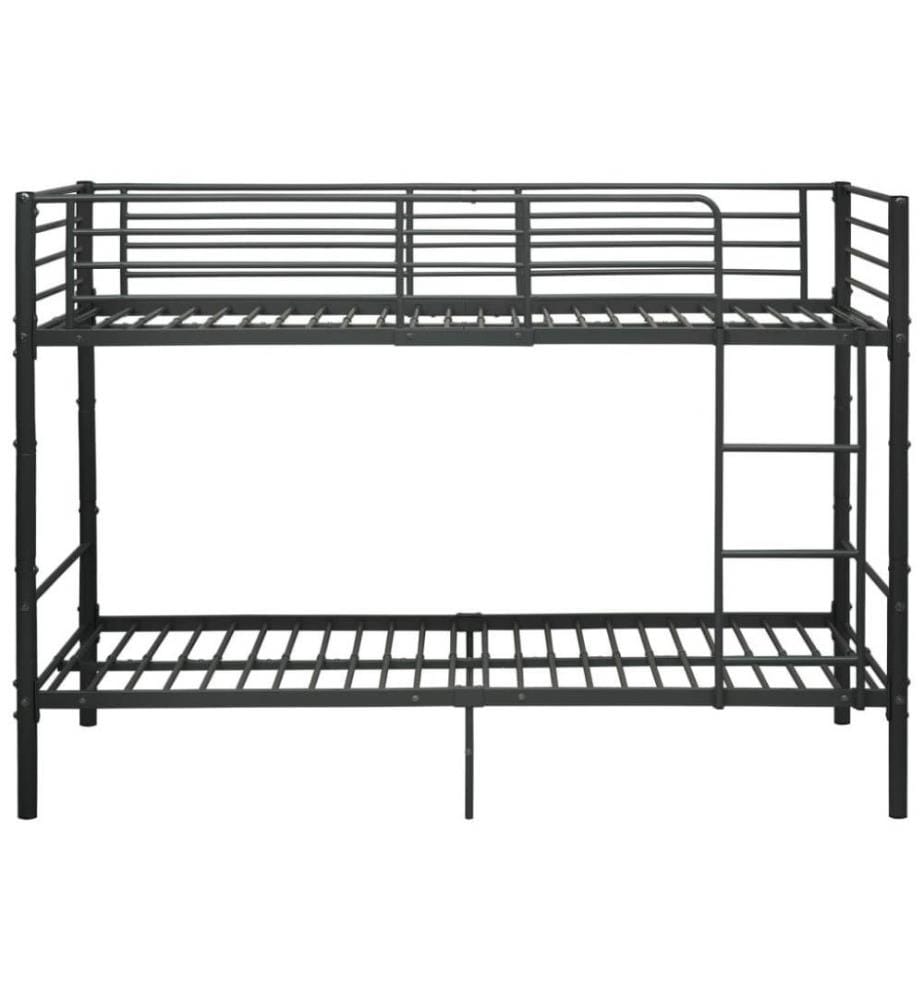 Etagenbett Schwarz Metall 90×200 cm