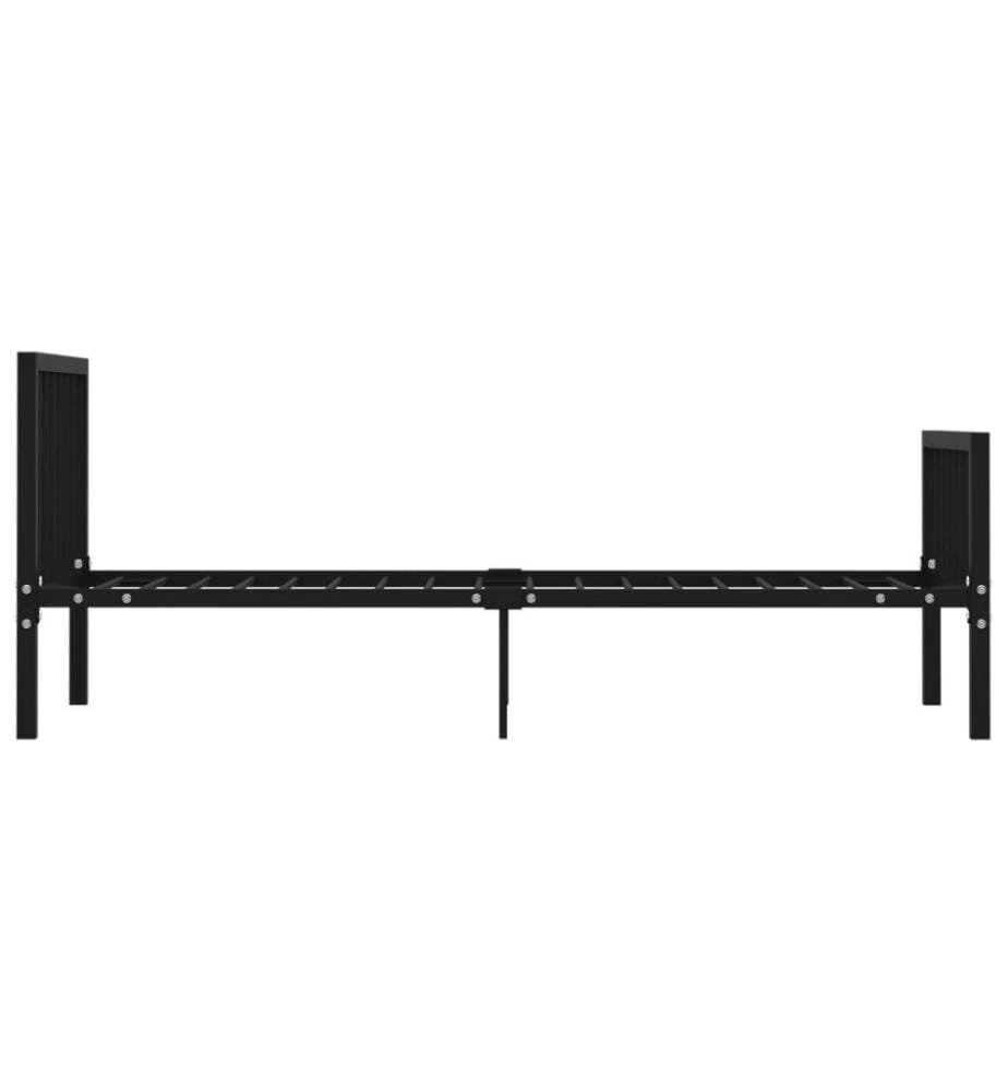 Bettgestell Schwarz Metall 90×200 cm
