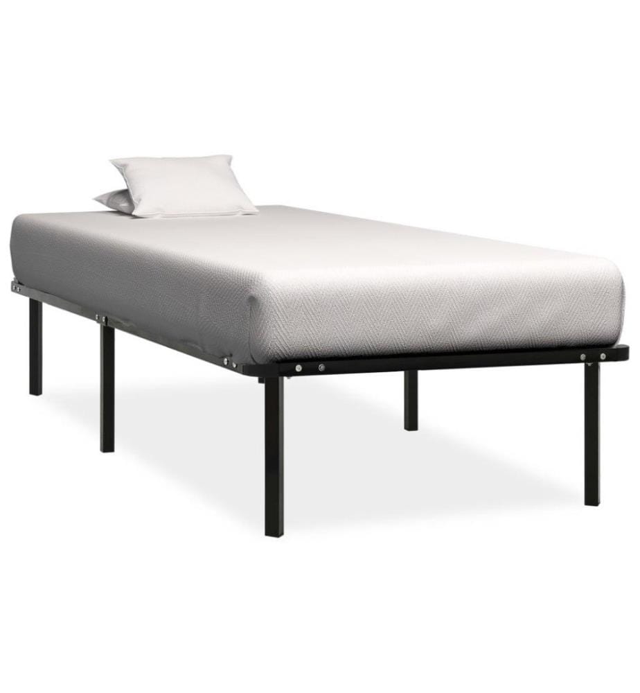 Bettgestell Schwarz Metall 90×200 cm