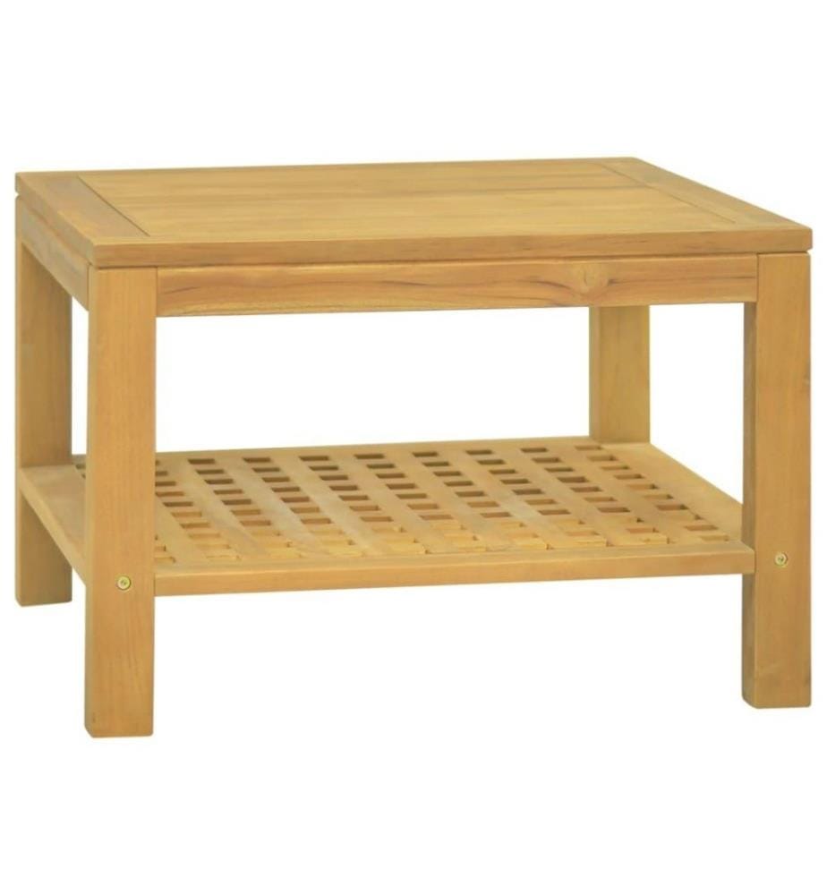 Couchtisch 60x60x40 cm Massivholz Teak