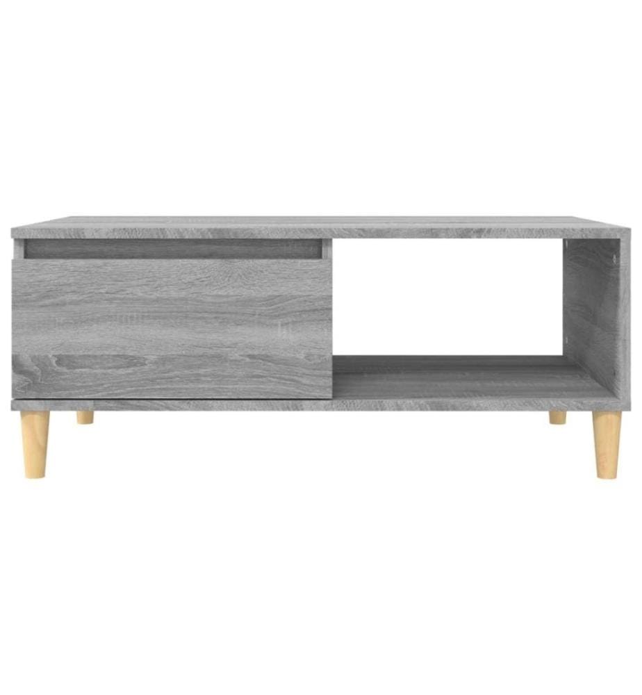 Couchtisch Grau Sonoma 90x50x36,5 cm Holzwerkstoff