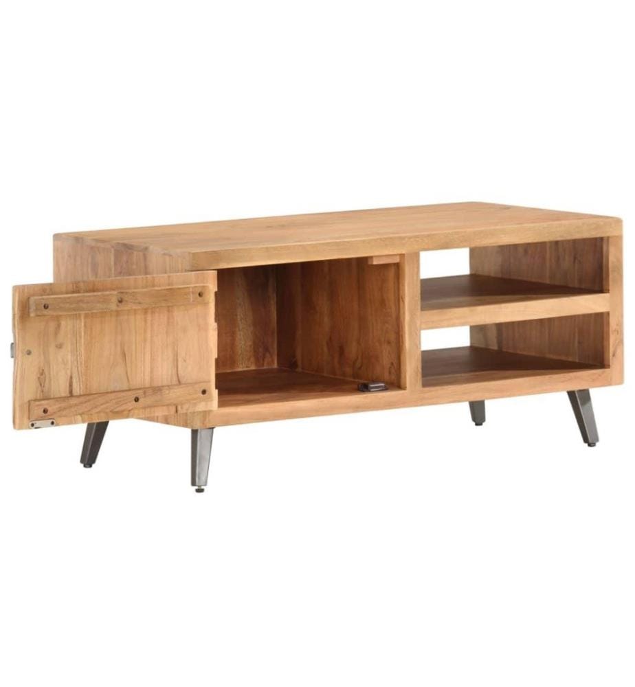 Couchtisch 90×45×40 cm Massivholz Akazie