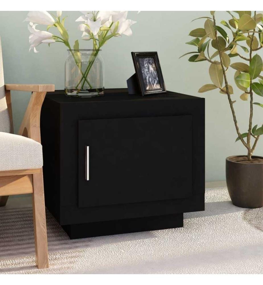 Couchtisch Schwarz 51x50x45 cm Holzwerkstoff