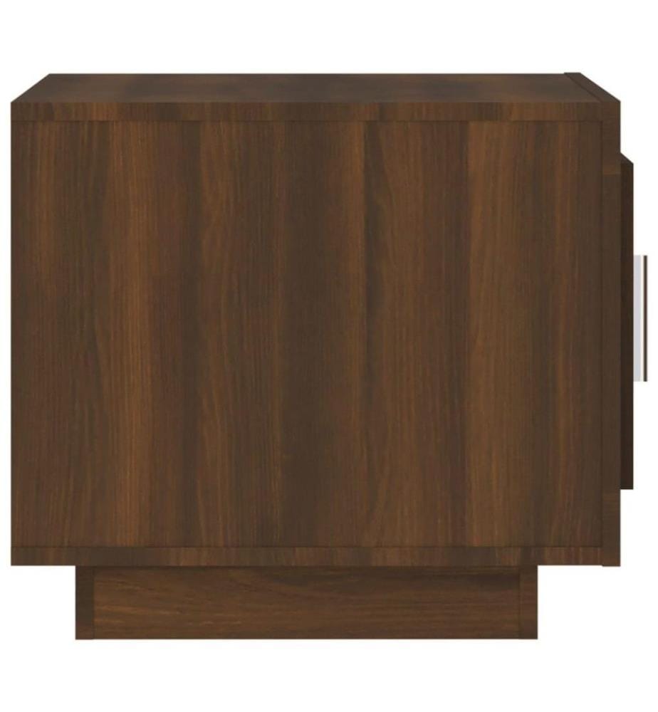 Couchtisch Braun Eichen-Optik 51x50x45 cm Holzwerkstoff