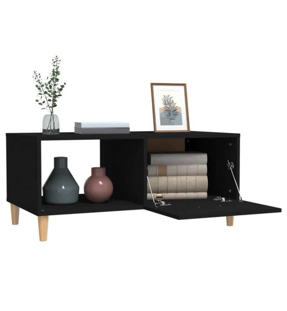 Couchtisch Schwarz 89,5x50x40 cm Holzwerkstoff