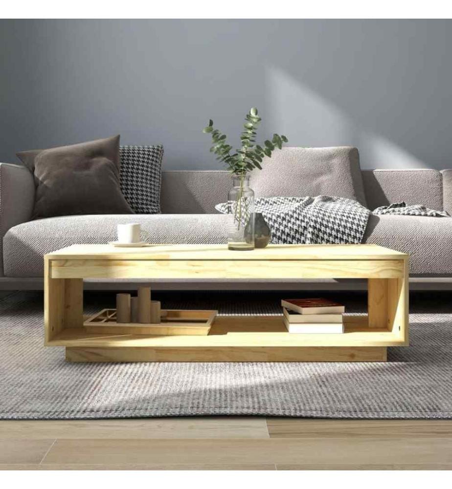 Table basse 110x50x33,5 cm Bois de pin massif