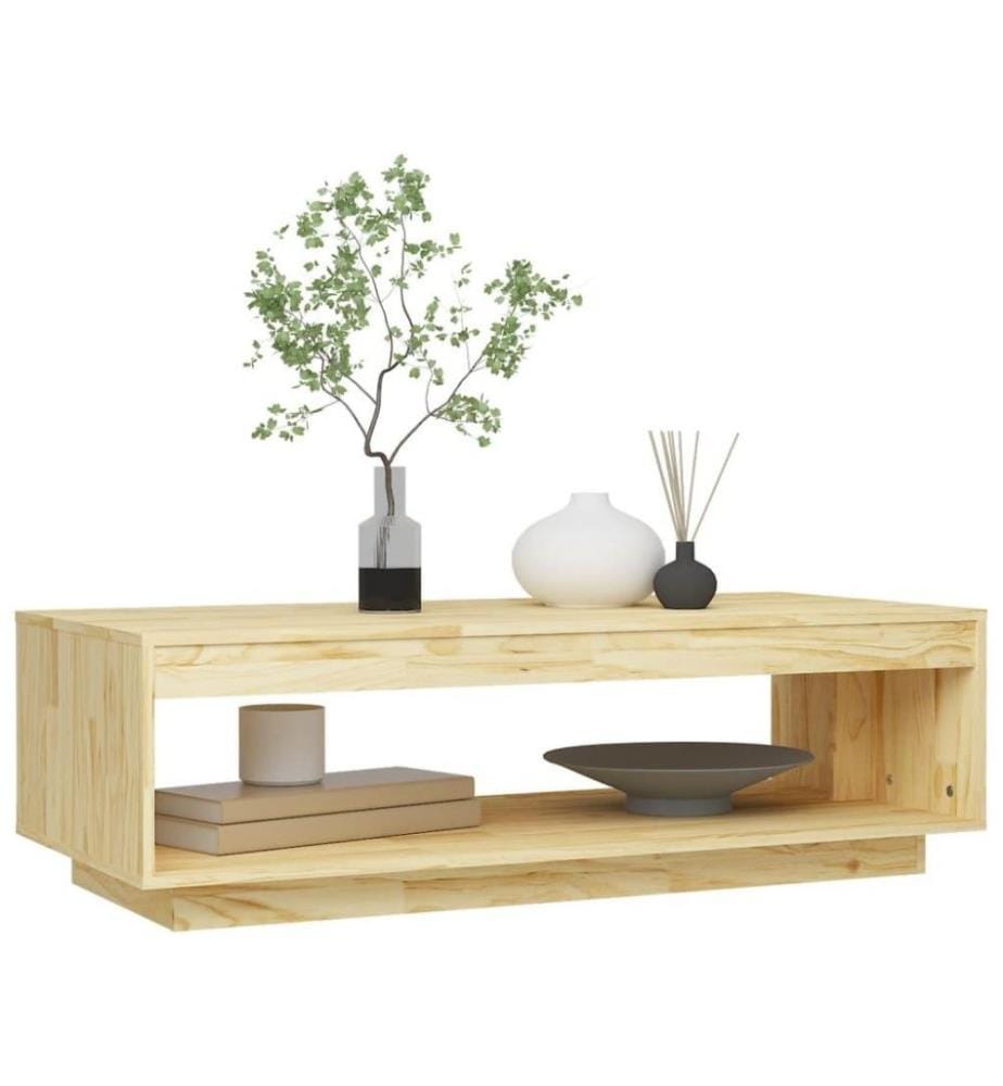 Table basse 110x50x33,5 cm Bois de pin massif
