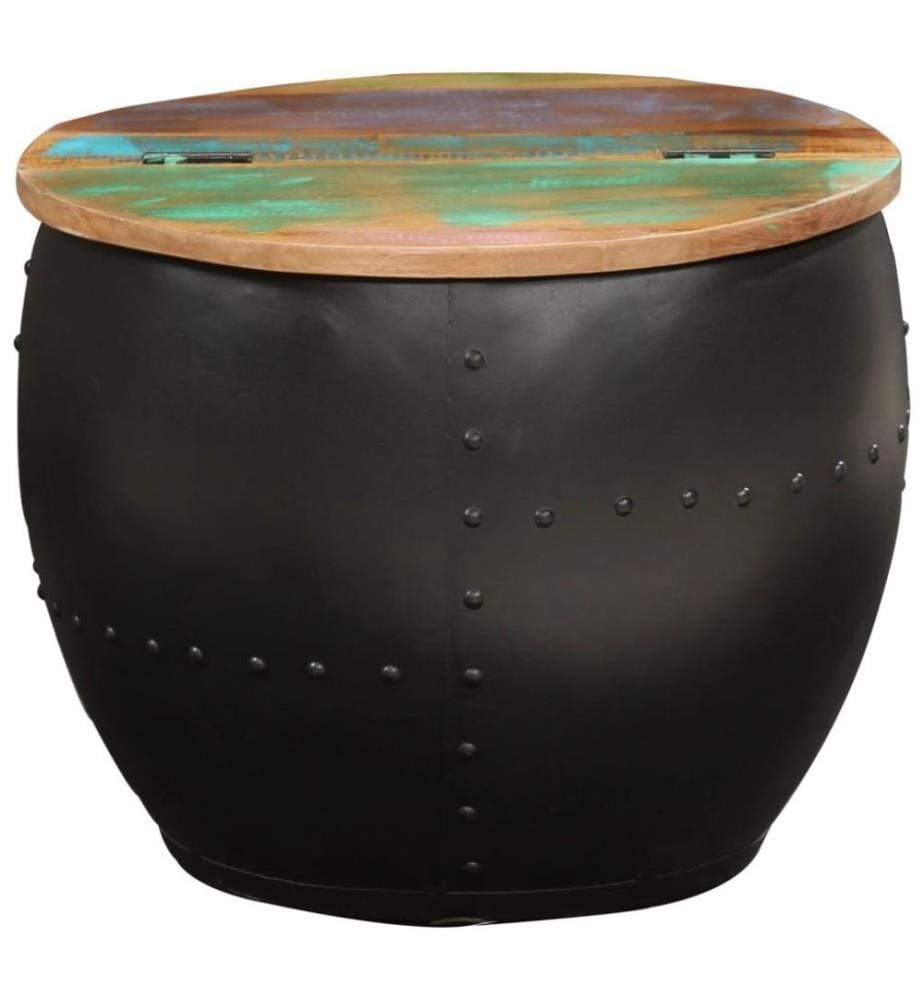 Couchtisch 53x43 cm Altholz Massiv