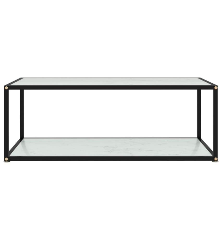 Couchtisch Weiss 100x50x35 cm Hartglas