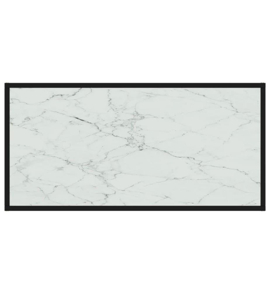 Couchtisch Weiss 100x50x35 cm Hartglas