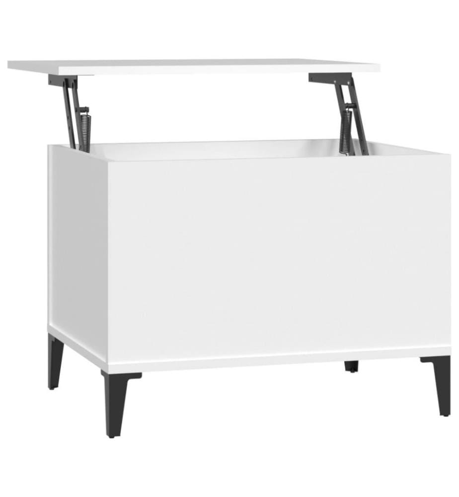 Couchtisch Weiss 60x44,5x45 cm Holzwerkstoff