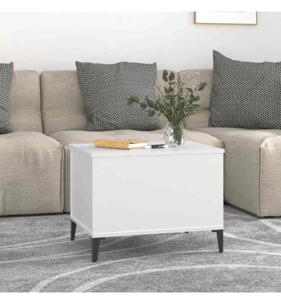 Couchtisch Weiss 60x44,5x45 cm Holzwerkstoff