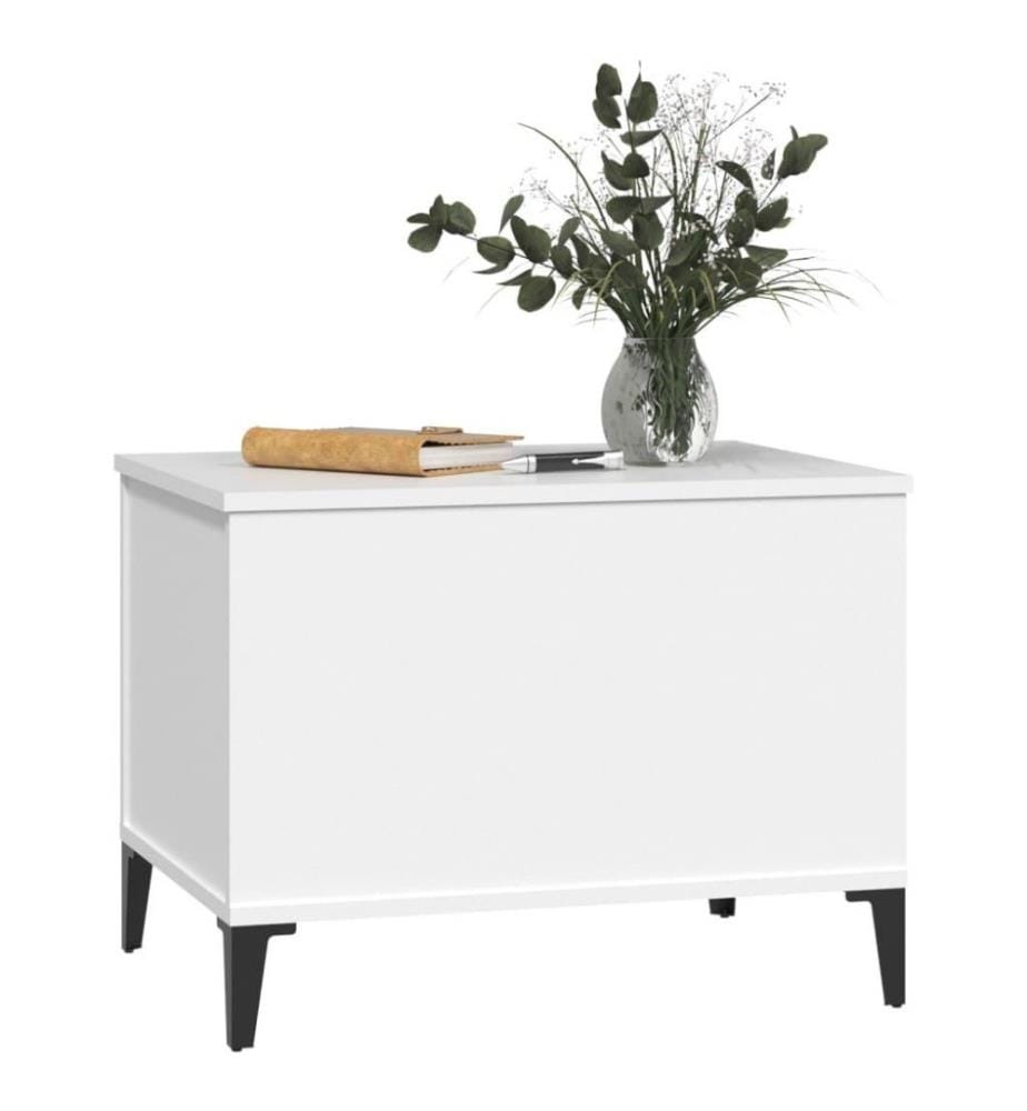 Couchtisch Weiss 60x44,5x45 cm Holzwerkstoff