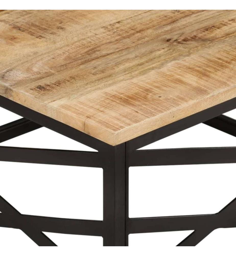 Couchtisch 68 x 68 x 35 cm Massivholz Mango