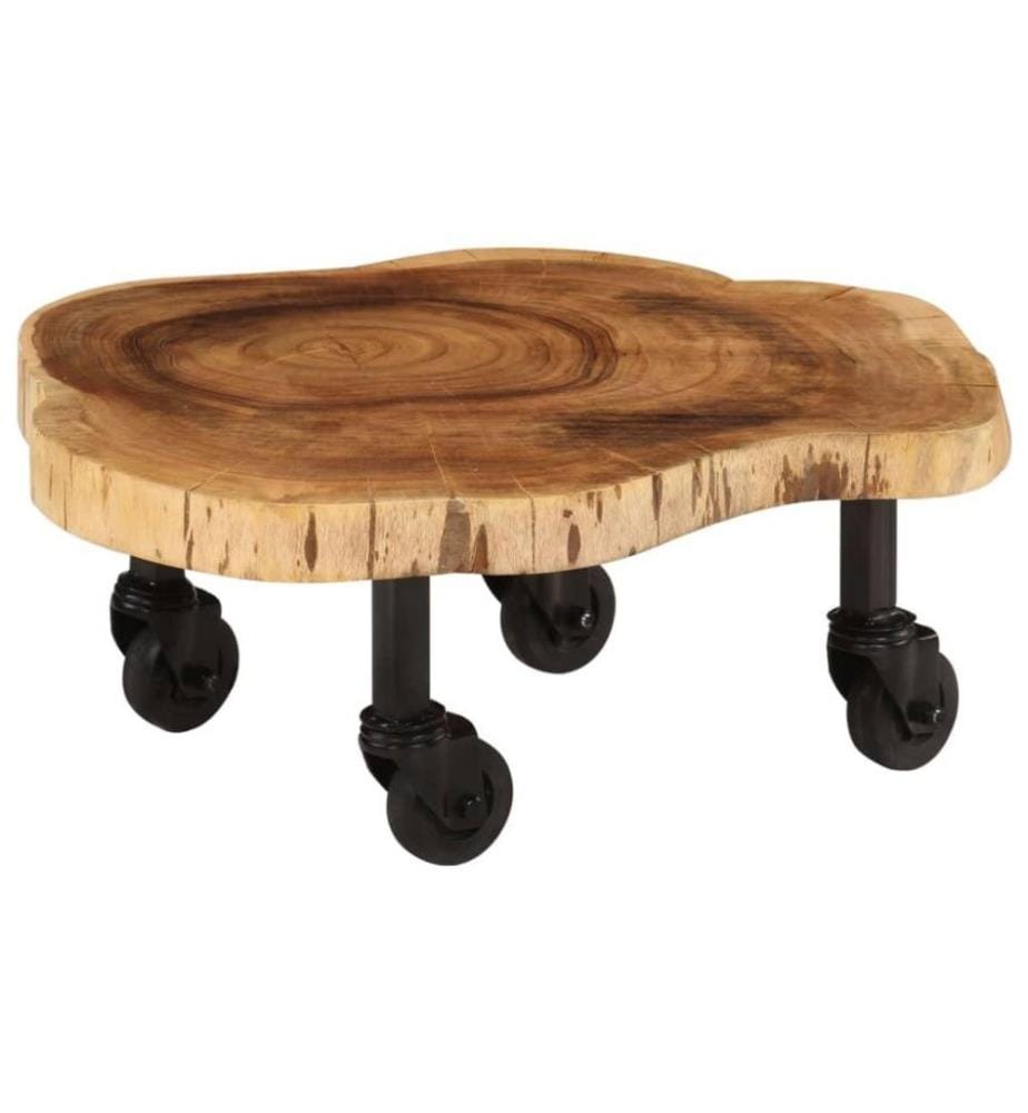 Couchtisch Massivholz Akazie 60 x 55 x 25 cm