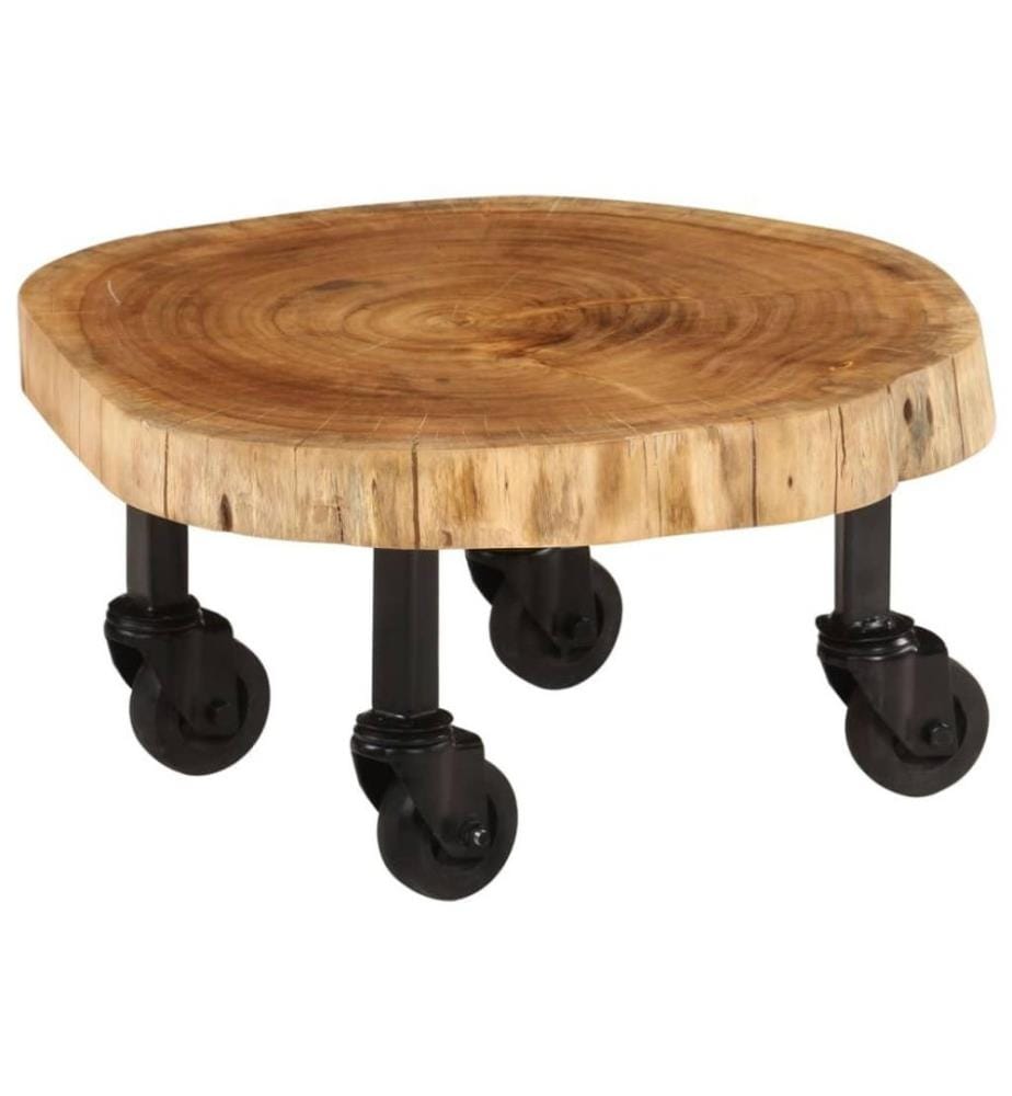 Table basse Bois d'acacia massif 60 x 55 x 25 cm