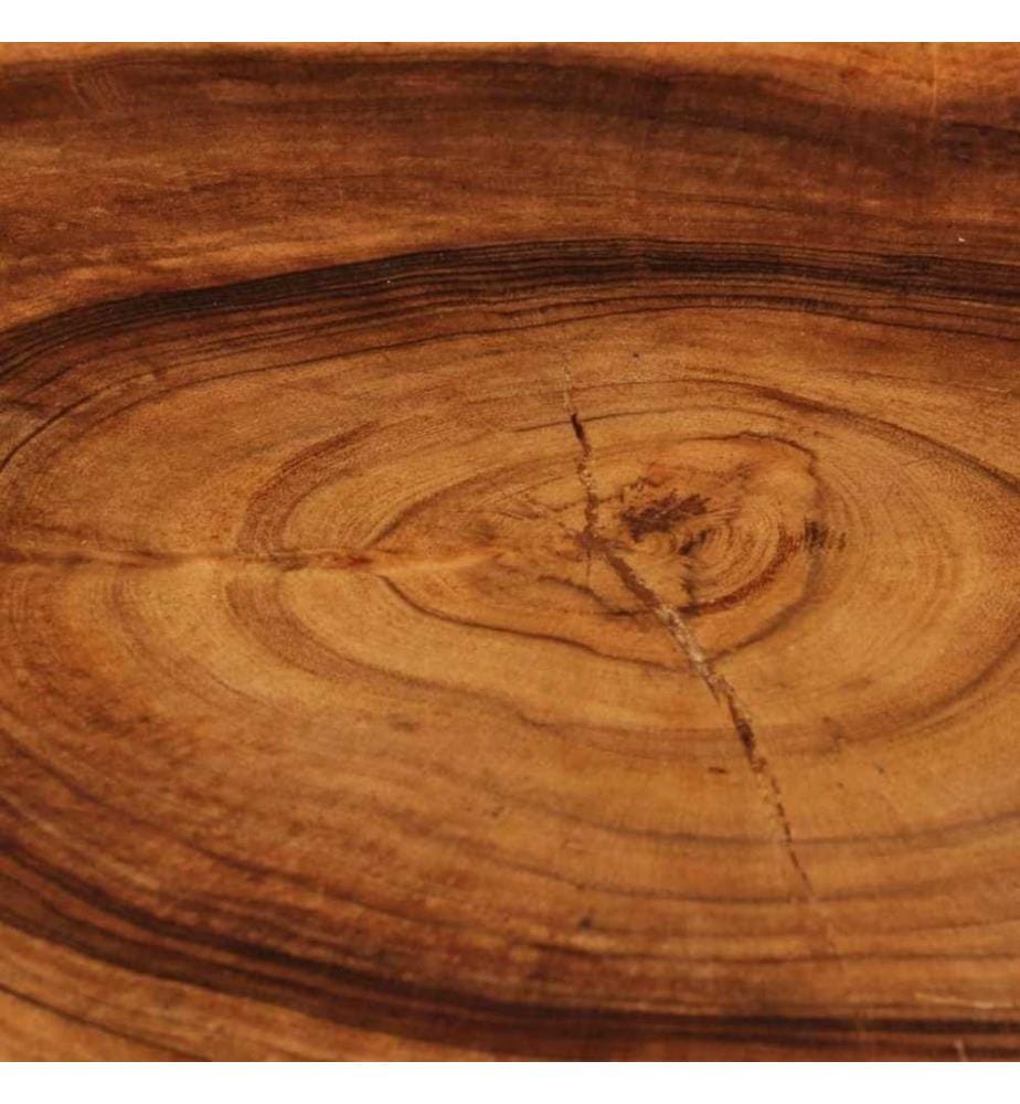 Table basse Bois d'acacia massif 60 x 55 x 25 cm