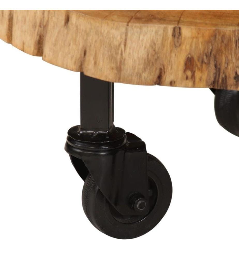Table basse Bois d'acacia massif 60 x 55 x 25 cm