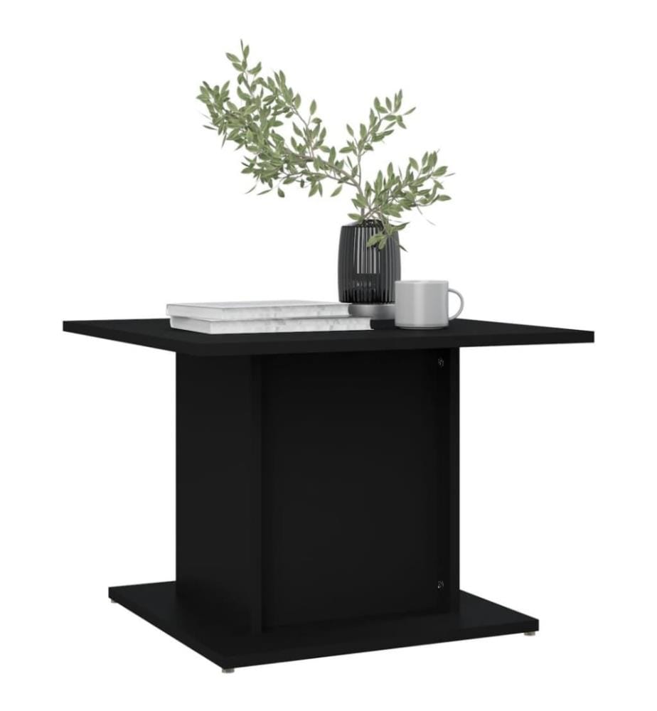 Couchtisch Schwarz 55,5x55,5x40 cm Holzwerkstoff