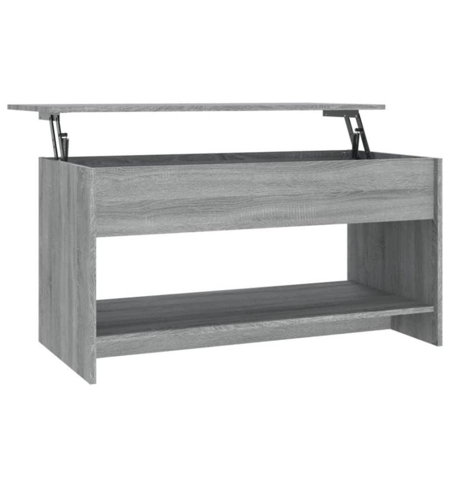 Couchtisch Grau Sonoma 102x50x52,5 cm Holzwerkstoff