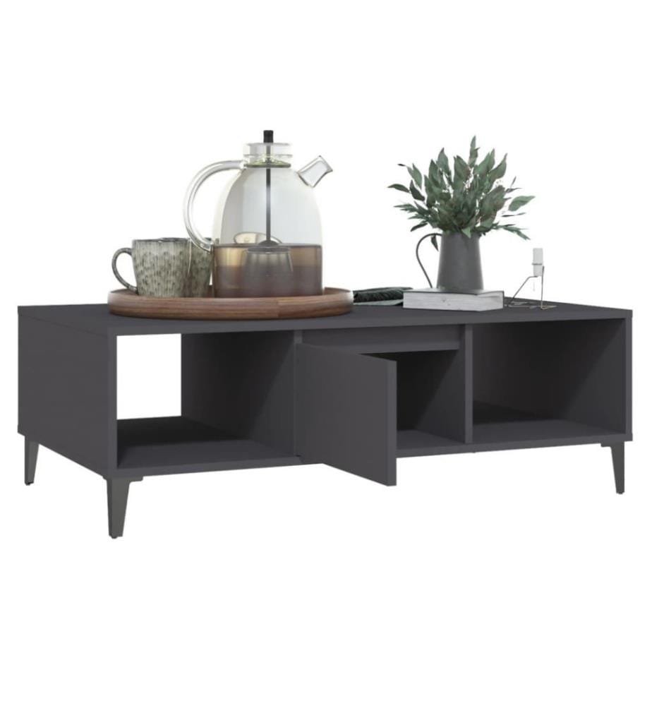 Couchtisch Grau 103,5x60x35 cm Holzwerkstoff