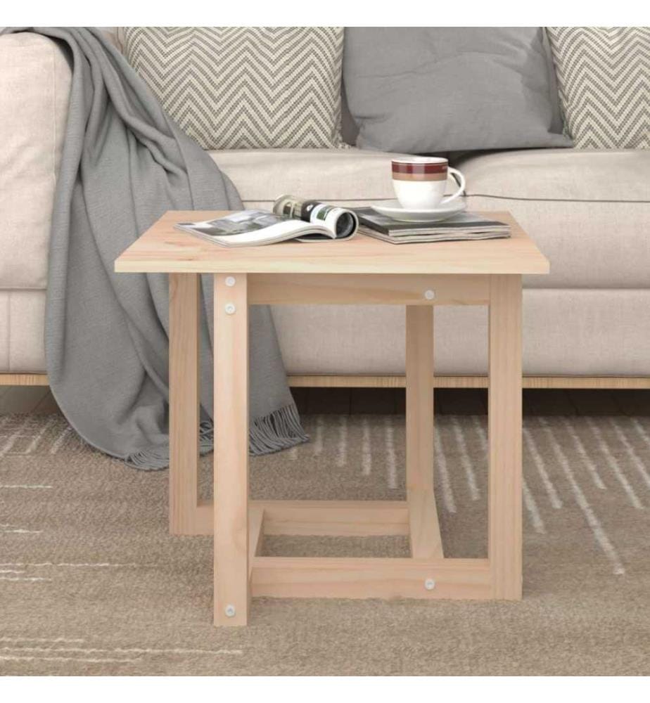 Couchtisch 50x50x45 cm Massivholz Kiefer