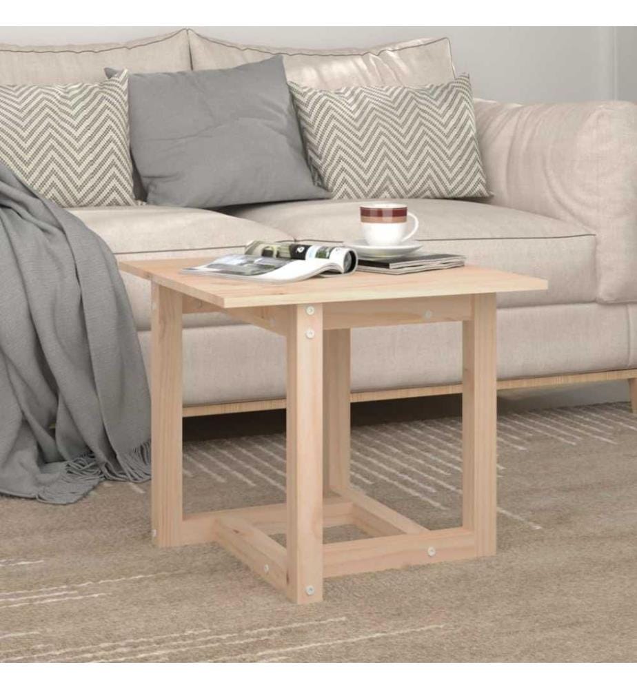 Couchtisch 50x50x45 cm Massivholz Kiefer