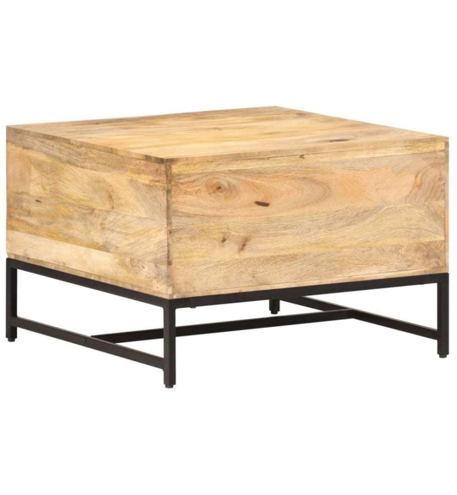 Couchtisch 67x67x45 cm Mango Massivholz