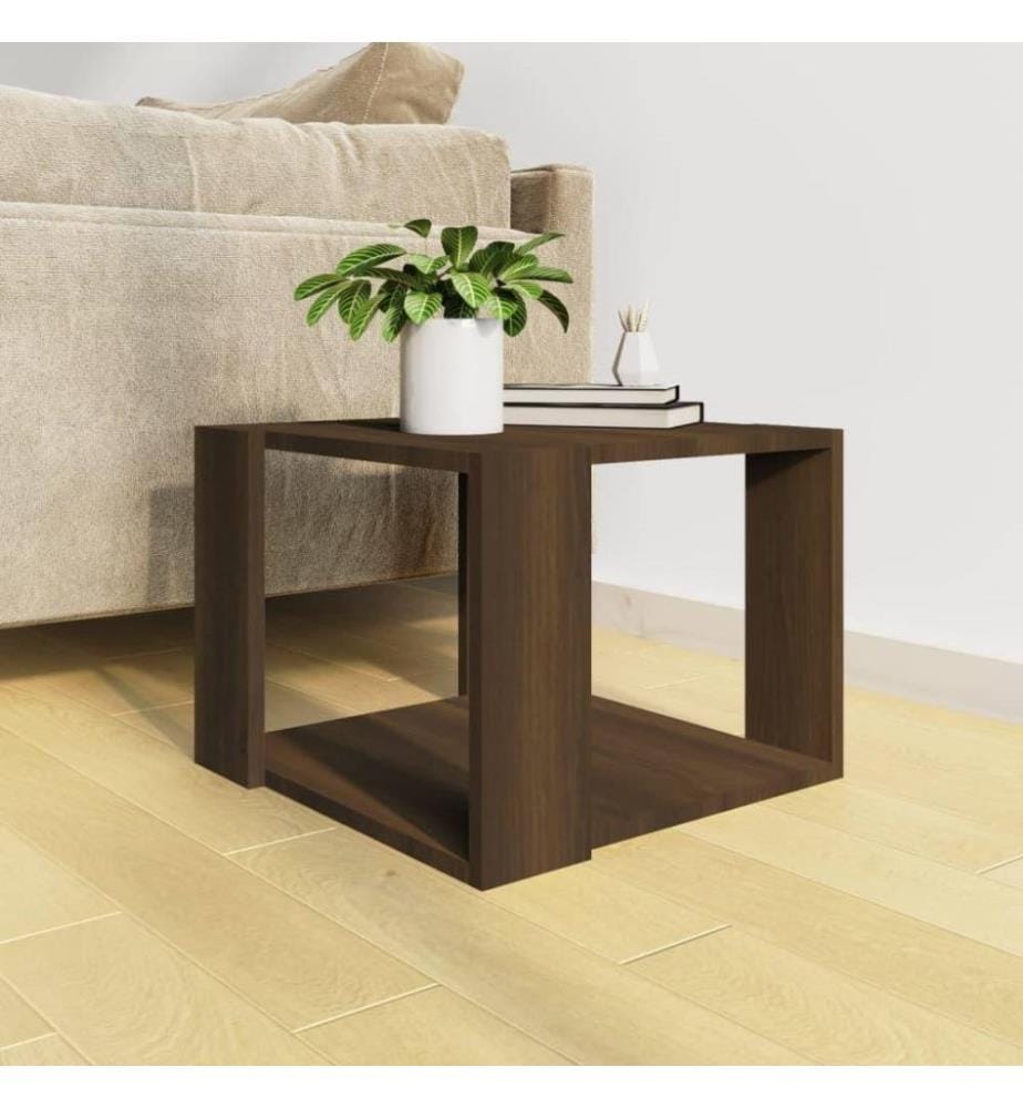 Couchtisch Braun Eichen-Optik 40x40x30 cm Holzwerkstoff