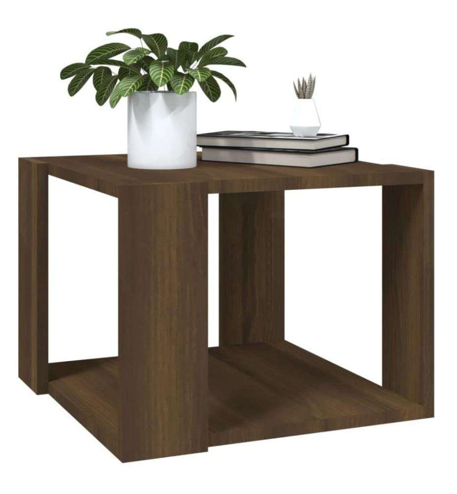 Couchtisch Braun Eichen-Optik 40x40x30 cm Holzwerkstoff