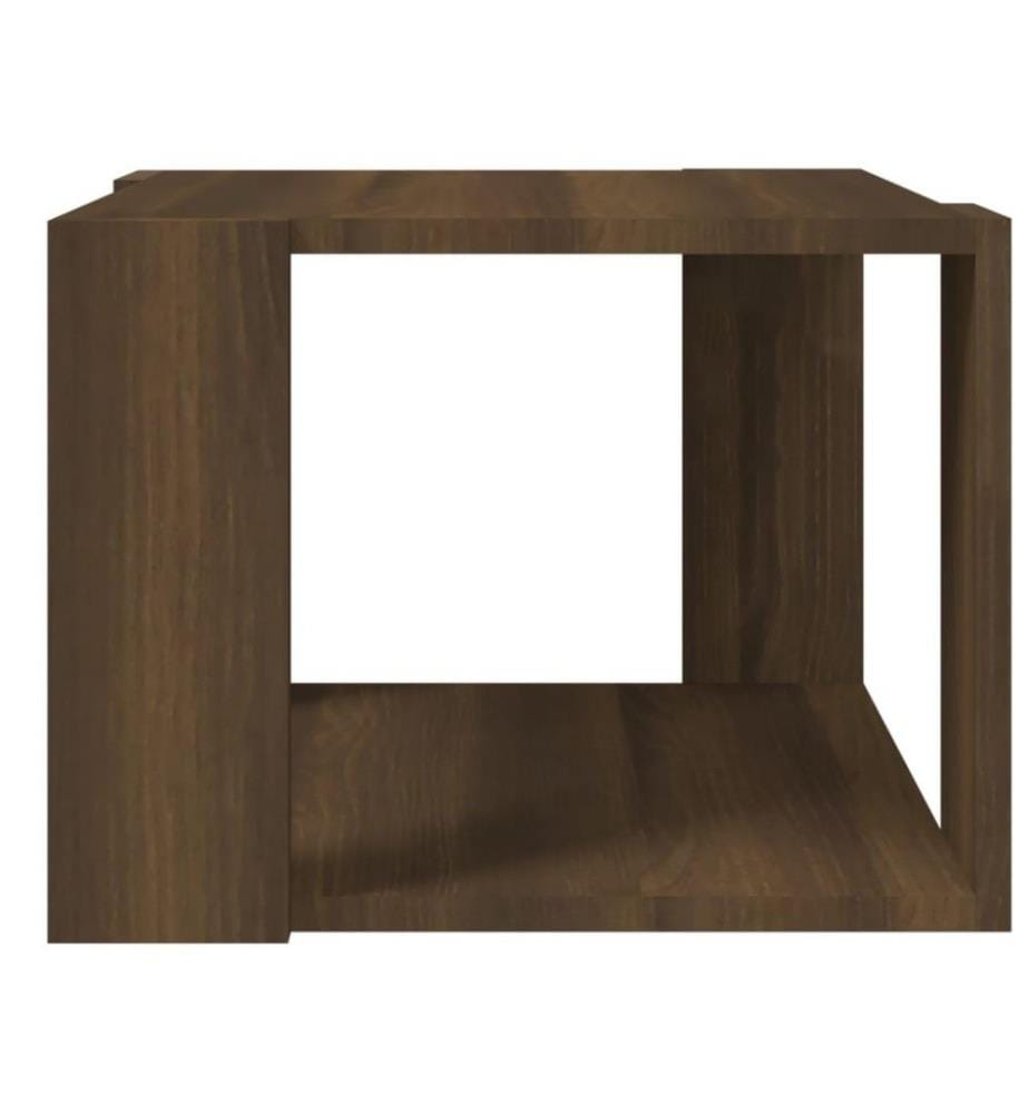 Couchtisch Braun Eichen-Optik 40x40x30 cm Holzwerkstoff