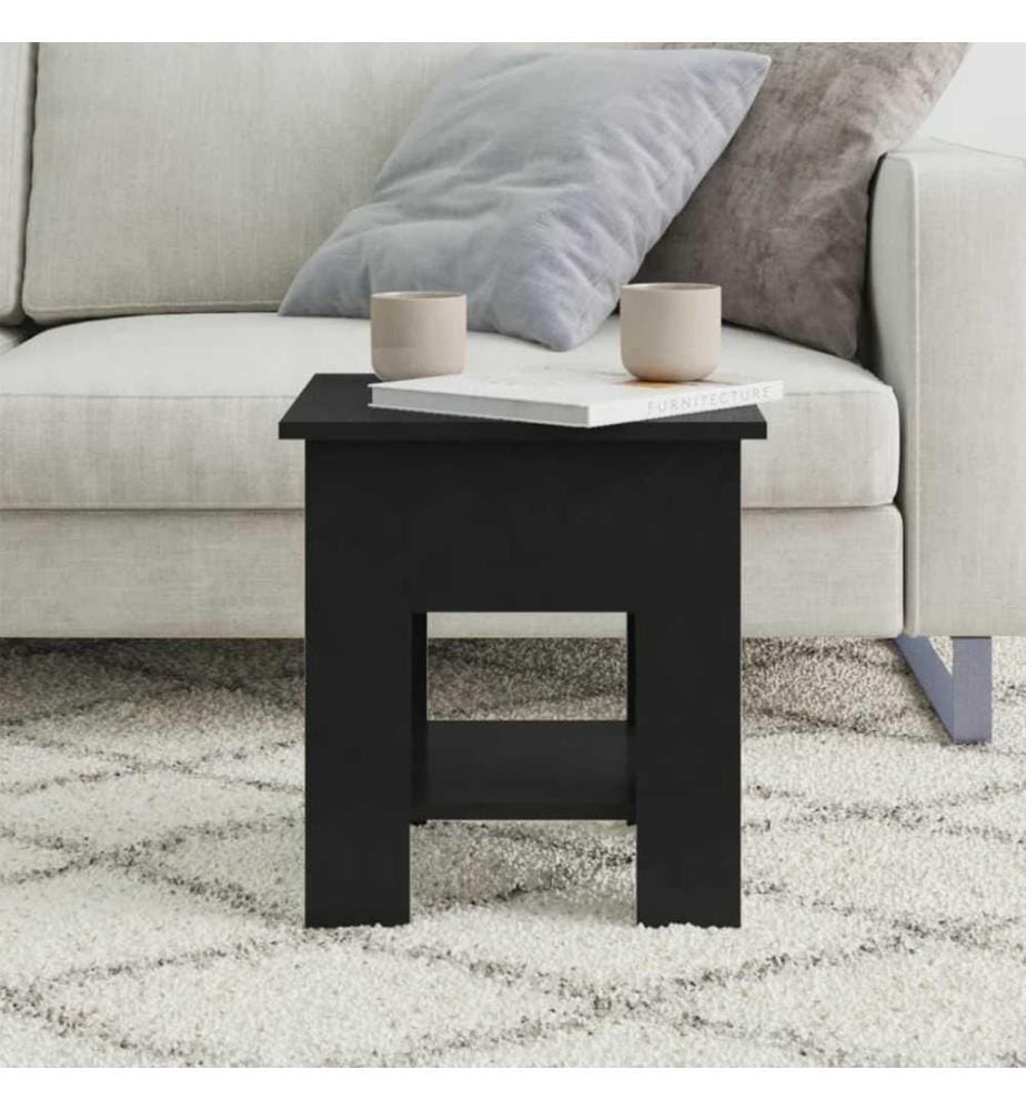 Couchtisch Schwarz 40x40x42 cm Holzwerkstoff