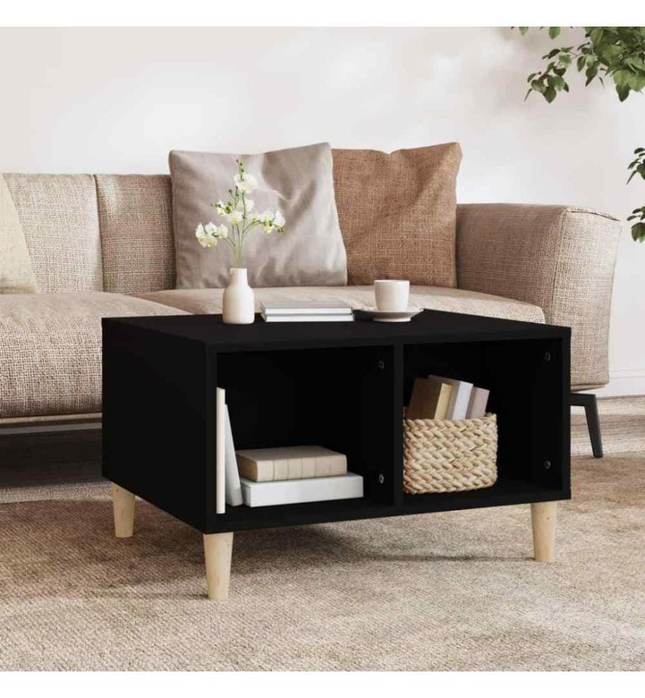 Couchtisch Schwarz 60x50x36,5 cm Holzwerkstoff