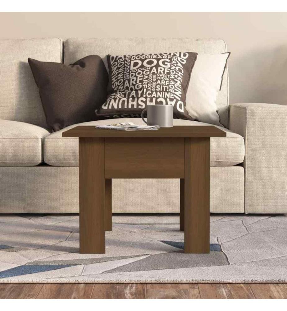 Couchtisch Braun Eichen-Optik 55x55x42 cm Holzwerkstoff