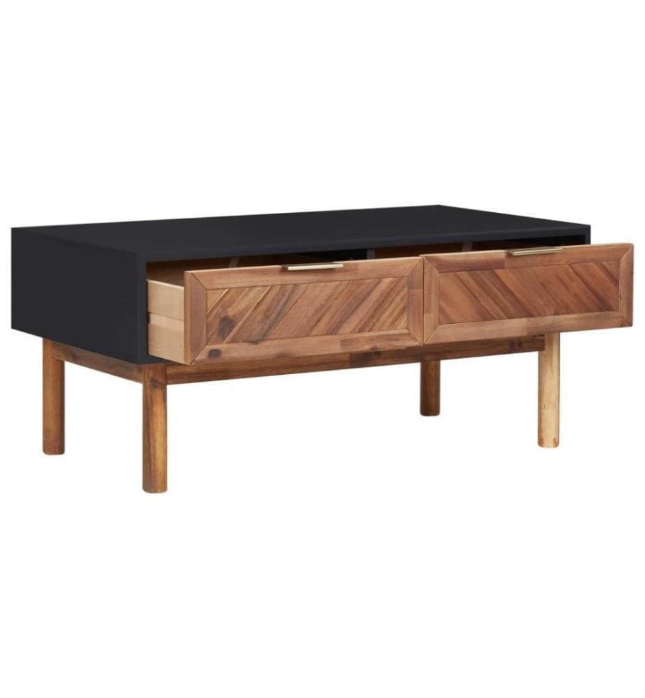 Couchtisch 90x50x40 cm Akazie Massivholz und MDF